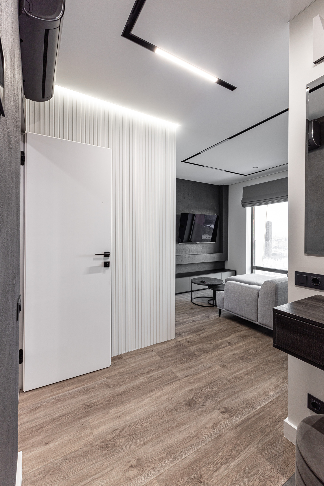 Contemporary Grey Interior — view 4